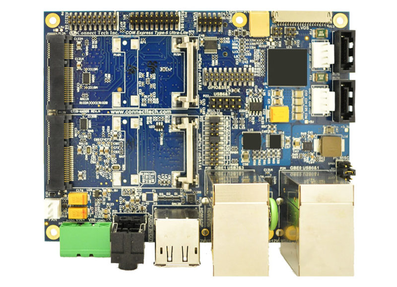 Com Express Boards Stack COM Express® Type 6 Ultra Lite Carrier Board - Connect Tech Inc.