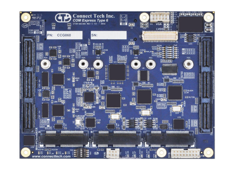 Com Express Boards Stack COM Express® Type 6 Ultra Lite Carrier Board - Connect Tech Inc.