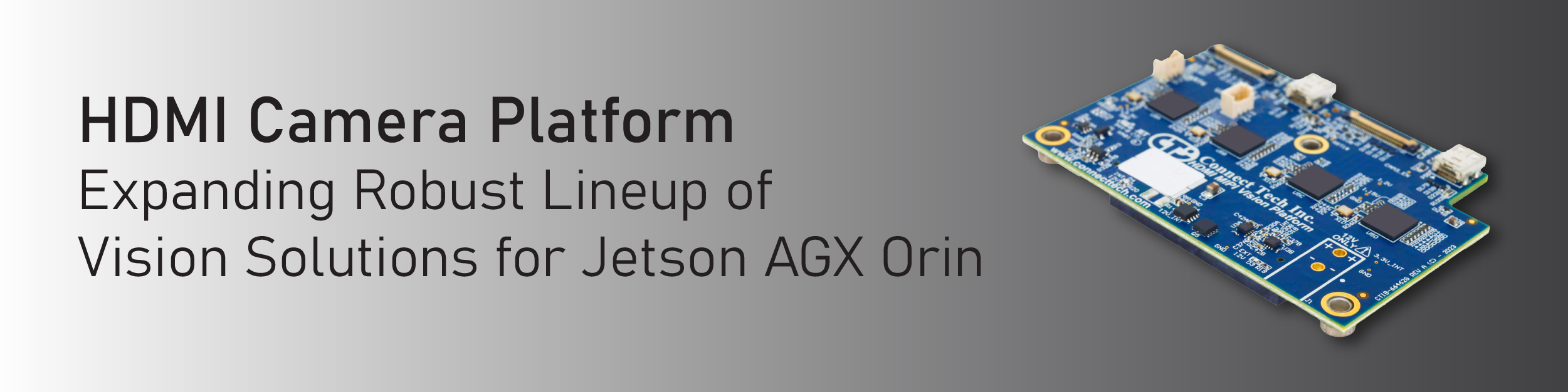 HDMI Camera Platform - Expanding Robust Lieup of Vision Solutions for Jetson AGX Orin